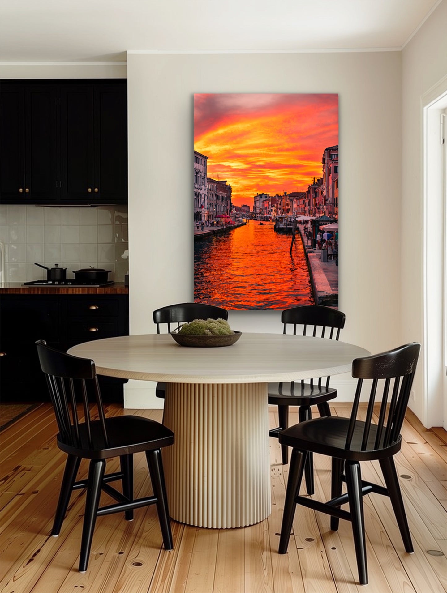 Venice canal sunset portrait Italy