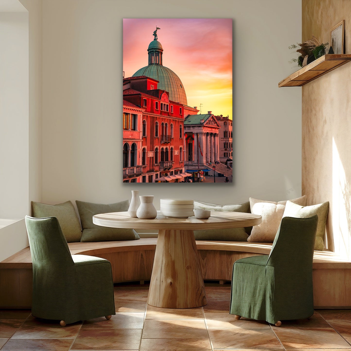 Venice Chiesa di San Simeon Piccolo sunset Italy