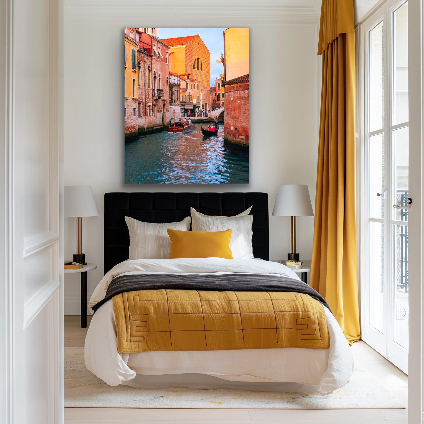 Venice taxi and gondola Italy