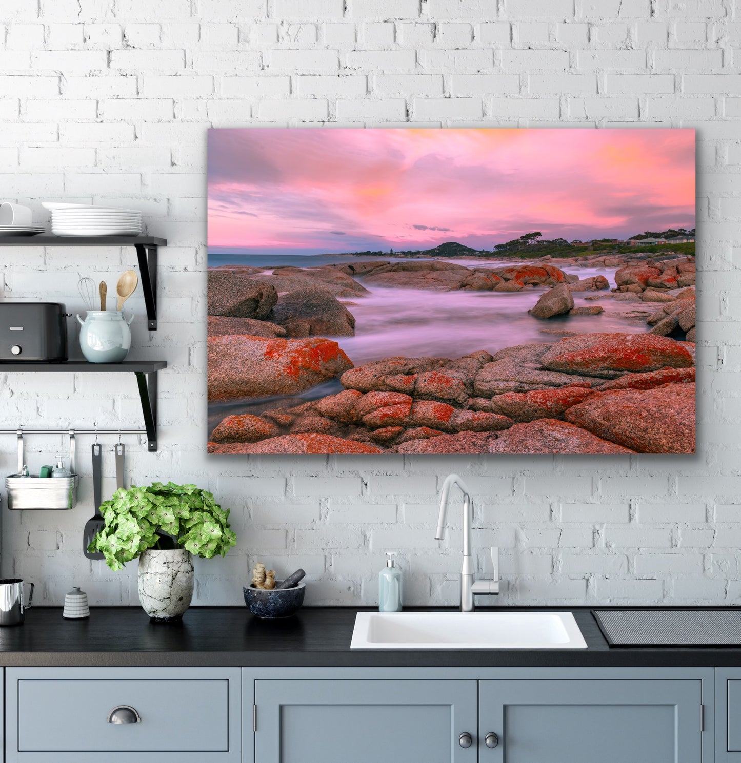 Bicheno beach sunset landscape Tasmania