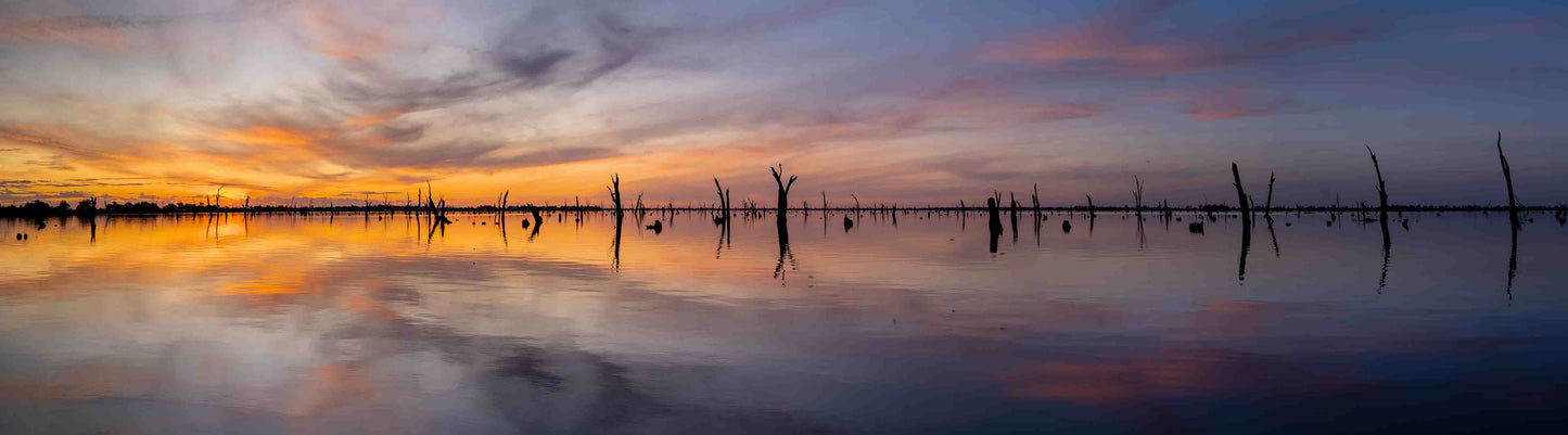 Lake Mulwala Yarrawonga sunset panorama