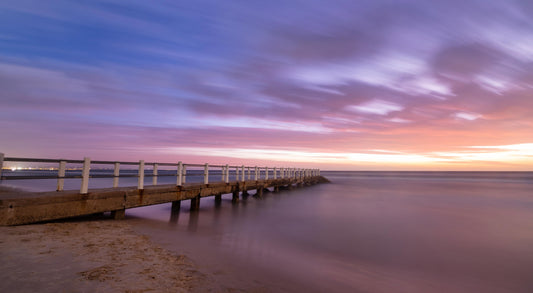 Chelsea beach pier sunset 2