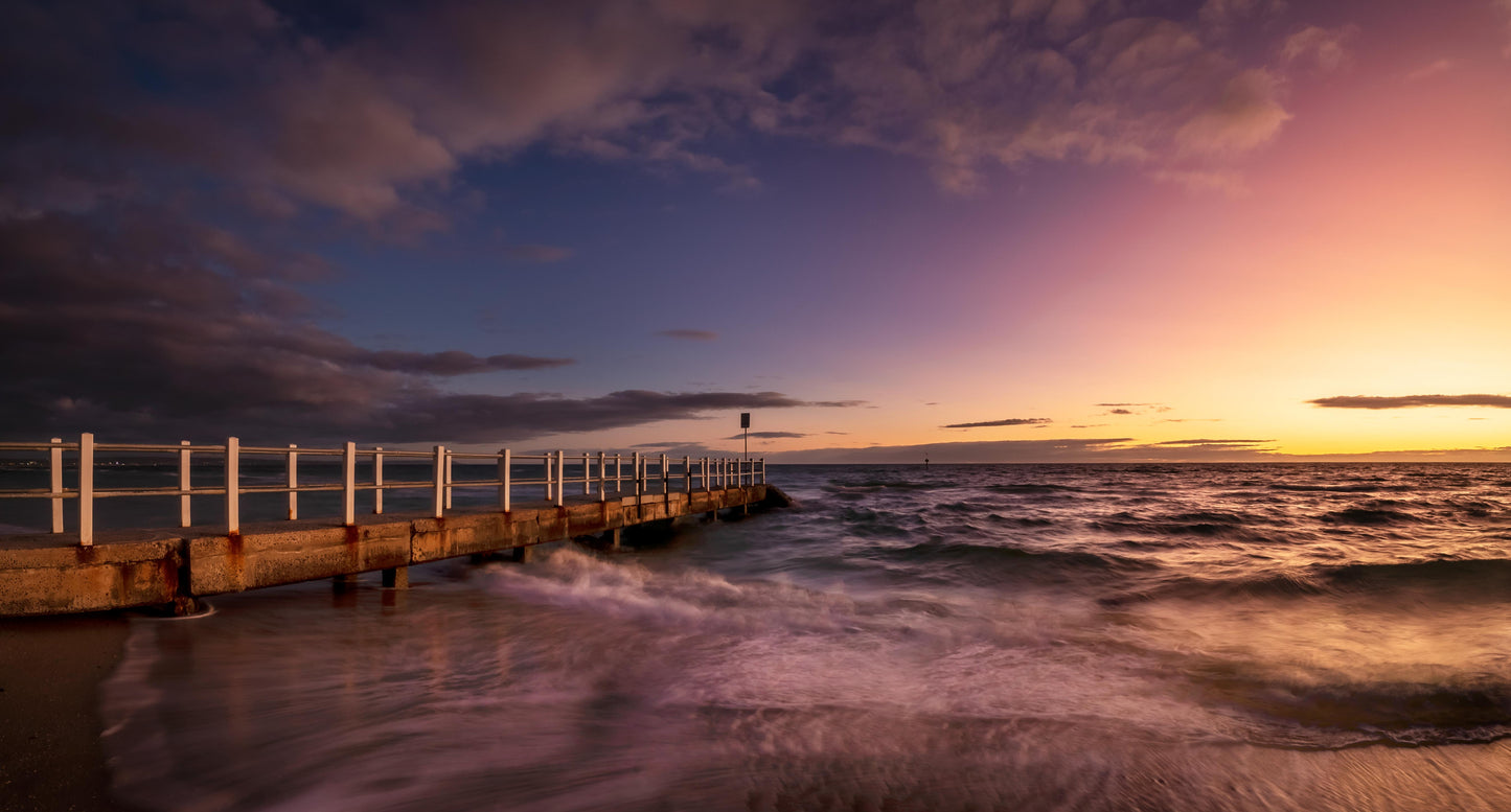 Chelsea beach pier sunset 3