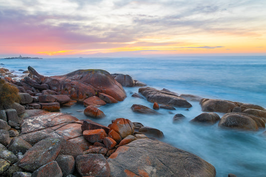 Bay of Fires sunrise landscape Tasmania
