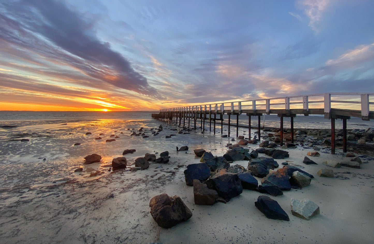 Grantville jetty sunset