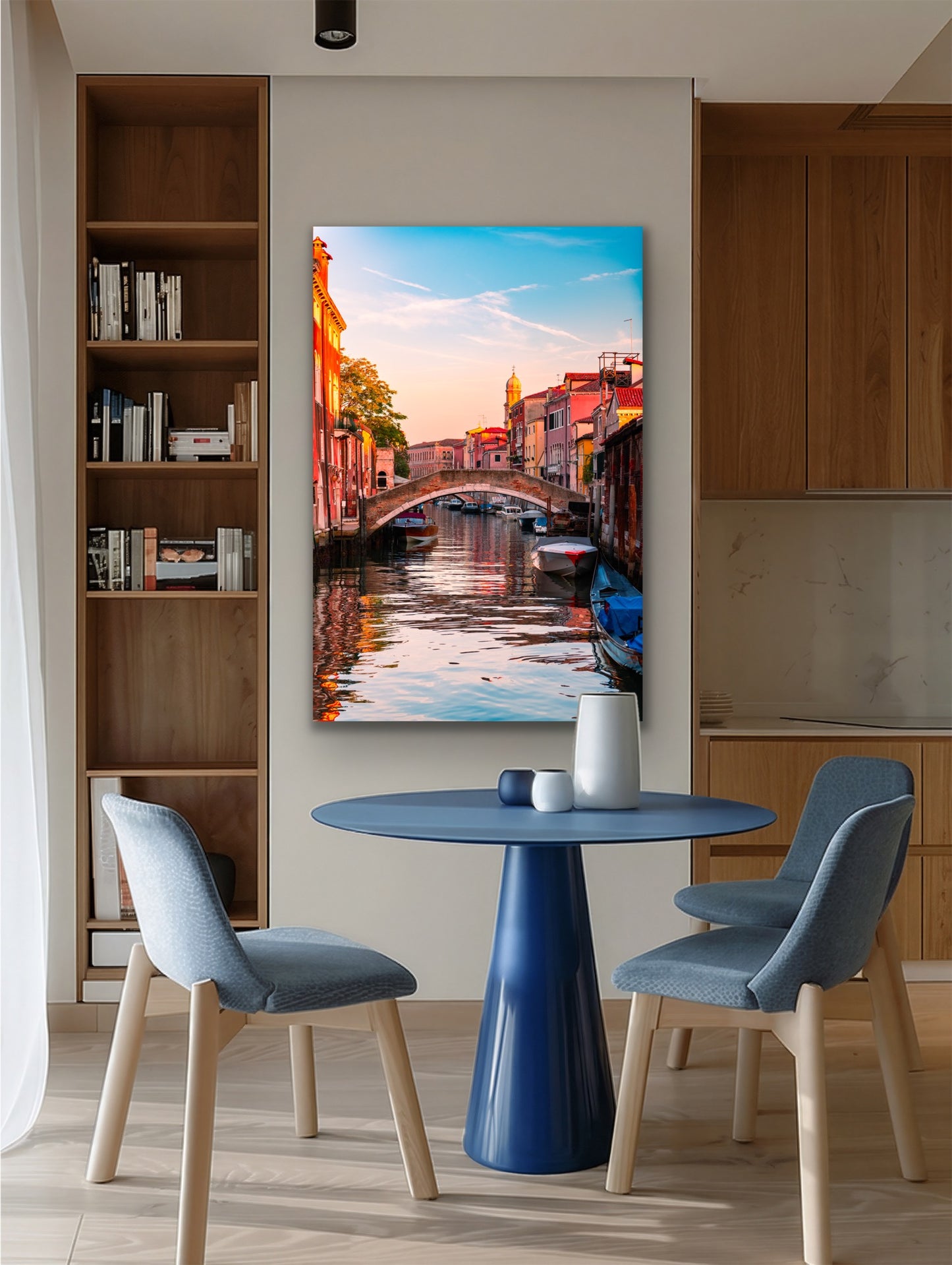 Venice canal bridge golden hour Italy