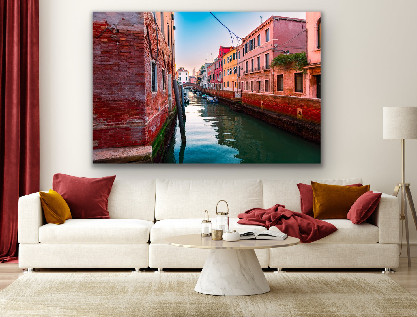 Venice canal local houses landscape Italy