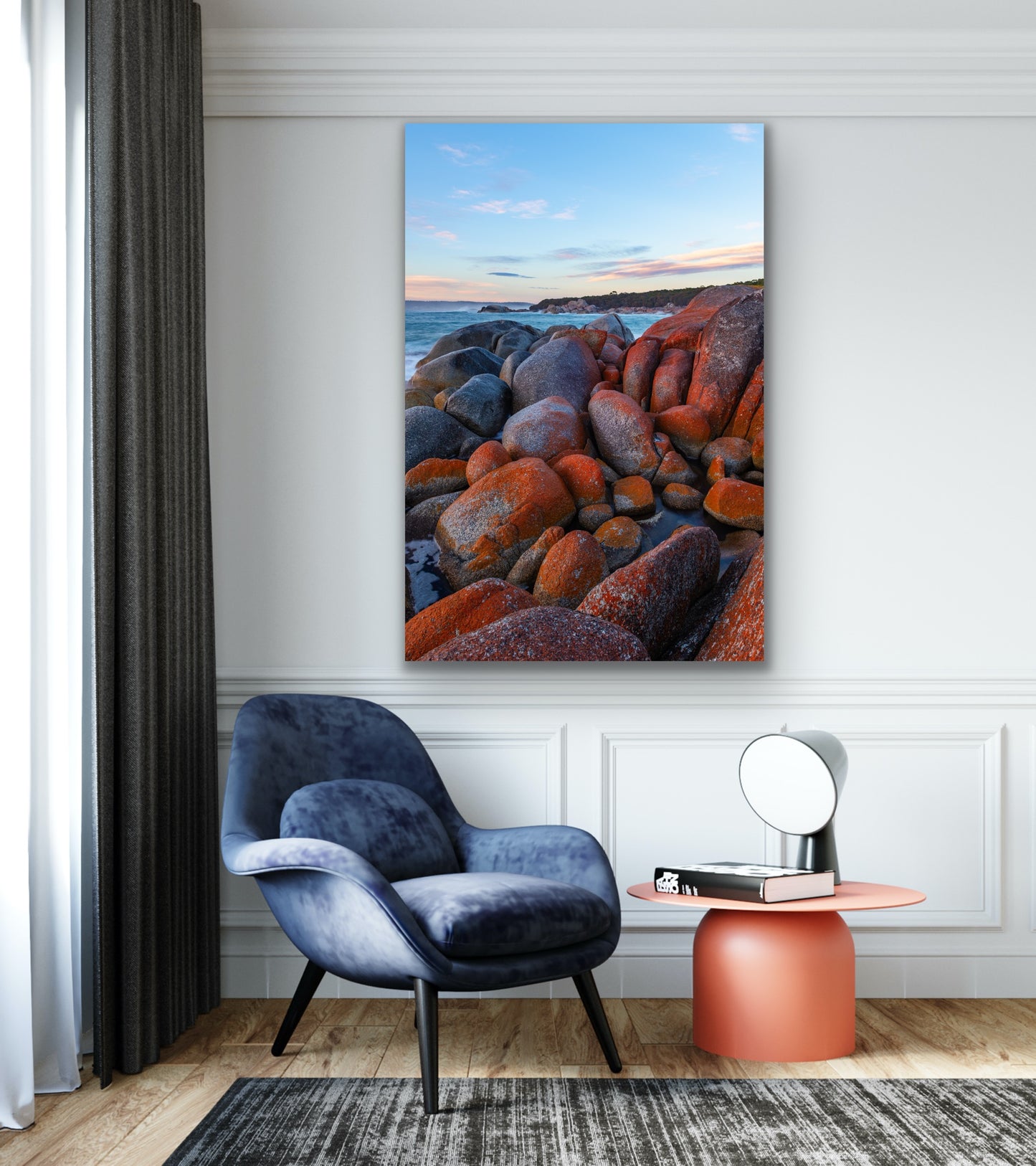 Bay of Fires sunrise portrait Tasmania