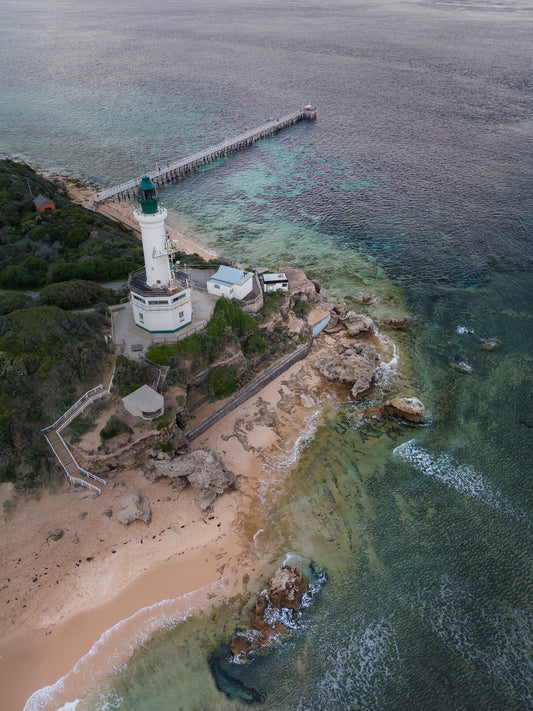 Point Lonsdale Beach Lighthouse Victoria