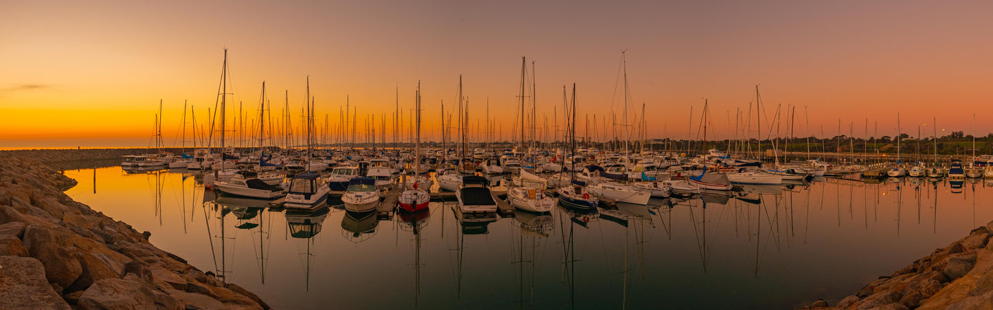 Sandringham Yacht club sunset panorama