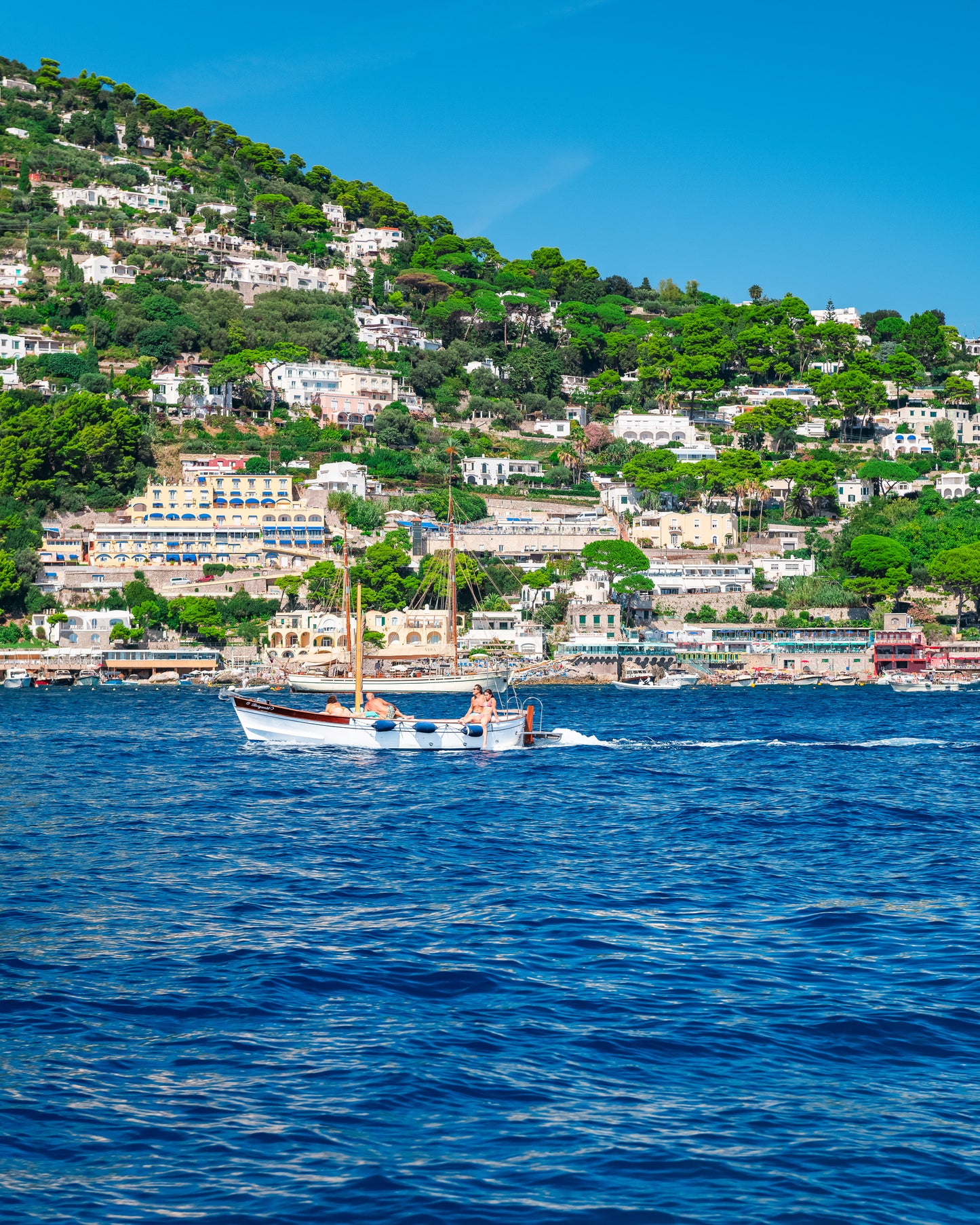 Amalfi coast boat day Italy