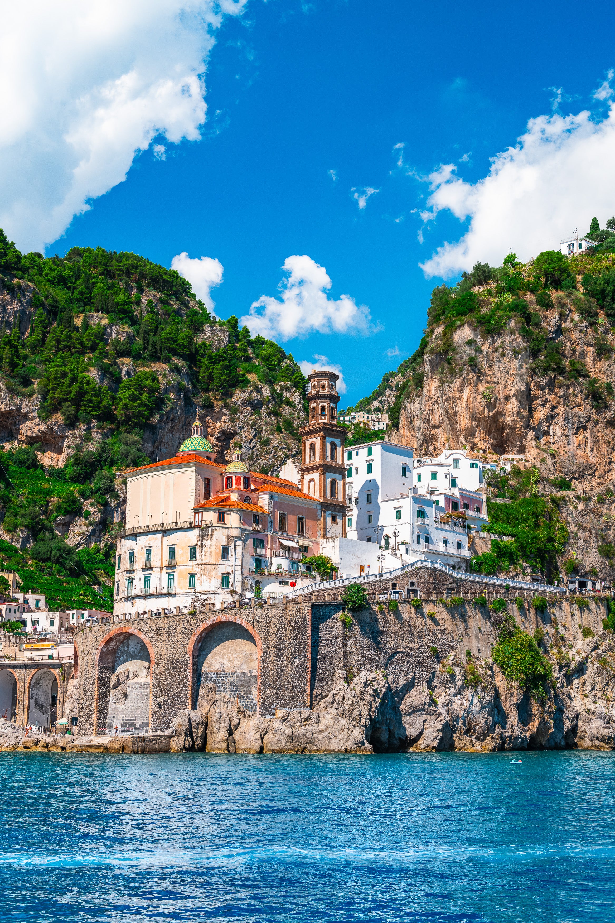 Amalfi coast cliffside town Italy – Oscar John Photo Art