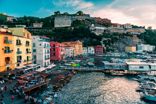 Sorrento Marina Grande sunset Italy