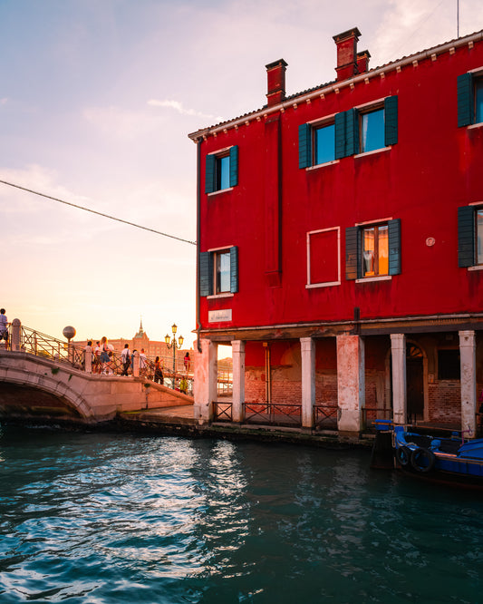 Venice golden hour portrait Italy