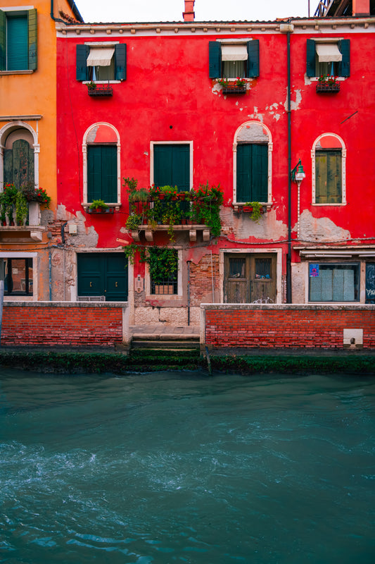 Venice canal local house Italy