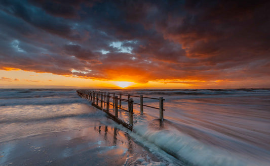 Chelsea pier sunset