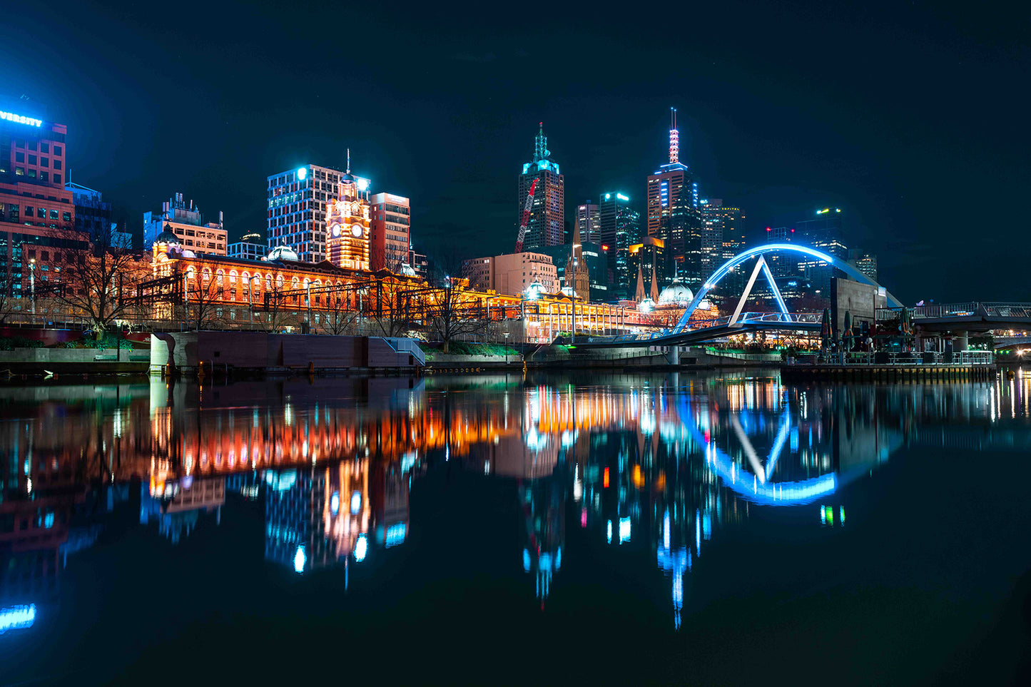 Melbourne city Yarra River