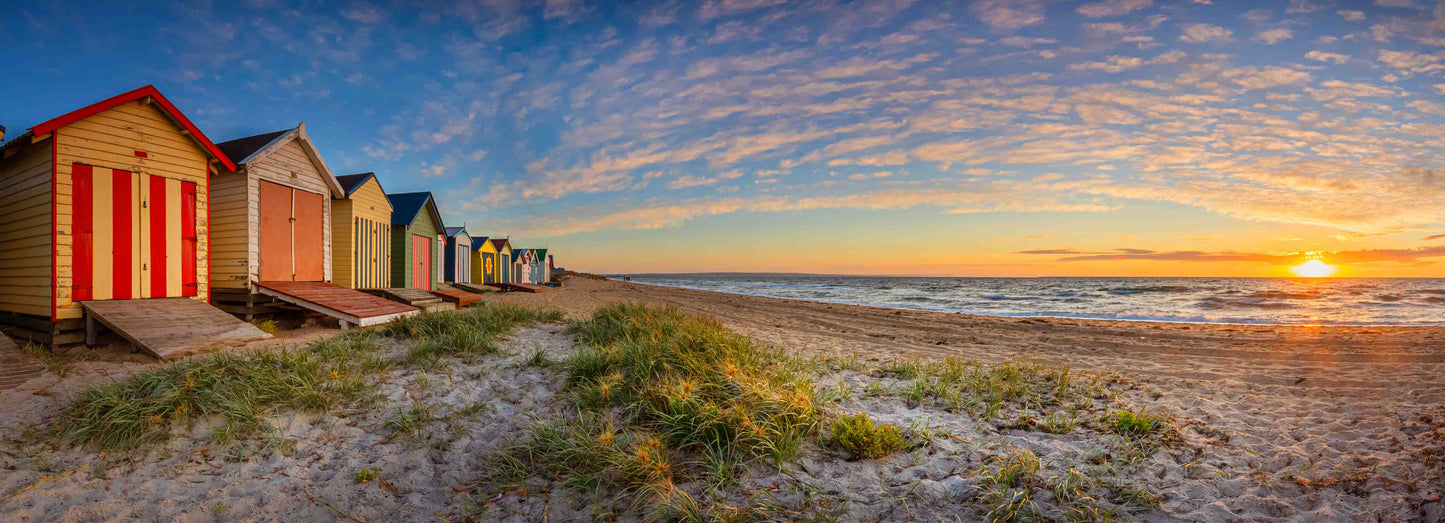 Edithvale sunset beach boxes