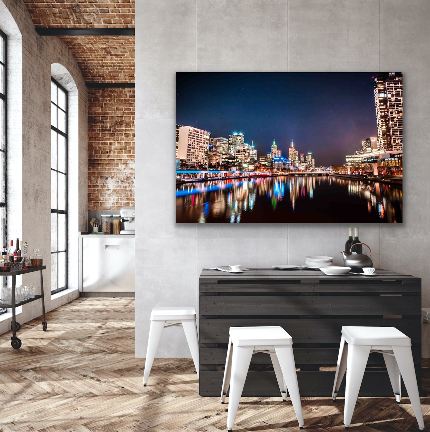 Melbourne city Yarra River